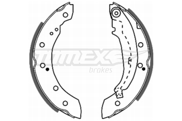 Sada brzdových čeľustí TOMEX Brakes